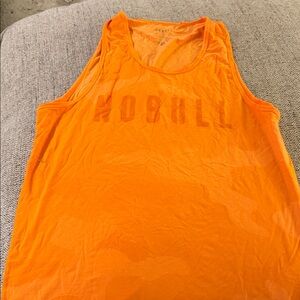 Nobull men’s Orange Athletic Tank Top